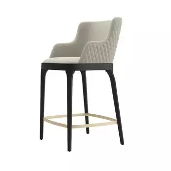 Кресло полубарное Magda, массив бук, велюр бежевый