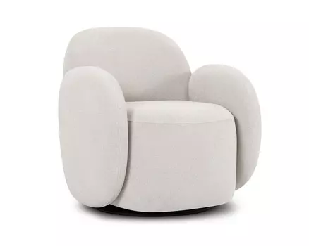 Кресло поворотное Теоп Bucle White