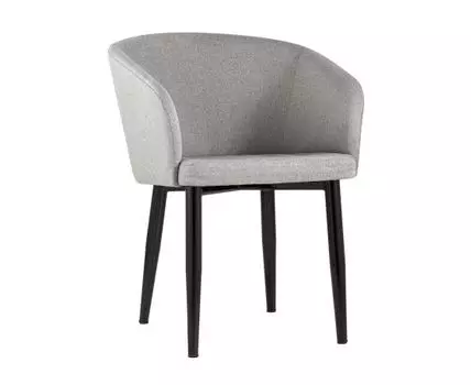 Кресло Ральф рогожка серый