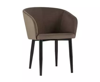 Кресло Ральф велюр коричневый