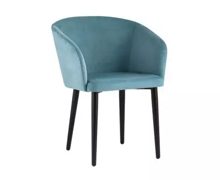 Кресло Ральф велюр пыльно-голубой