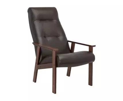 Кресло Ретро (100, 95, Пенополиуретан, Коричневое дерево, 63)