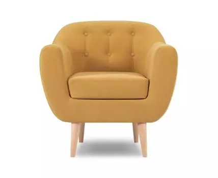 Кресло Роттердам Velvet Yellow