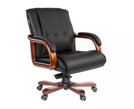 Кресло руководителя Бискат (96 / 102, 48, Регулируемые по высоте, Черный, 65)