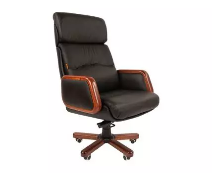 Кресло руководителя Давлен (125,5 / 131,5, 50, Регулируемые по высоте, Черный, 74)
