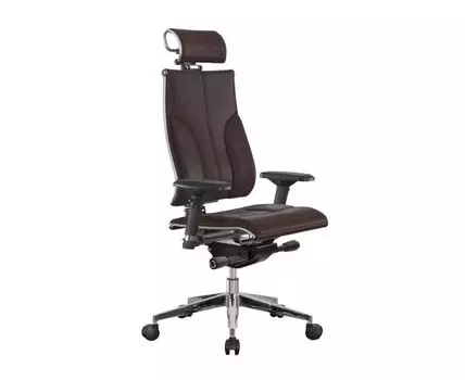 Кресло руководителя METTA Y3DE B2-10D (1130 / 1370, 700, Регулируемые по высоте, Коричневый, 690)