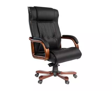 Кресло руководителя Шарам (114 / 120, 50, Регулируемые по высоте, Черный, 66)