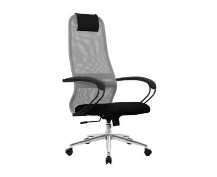 Кресло руководителя SU-B-8/подл.130/осн.009 (119/129, 70, Регулируемые по высоте, Серый, 67)