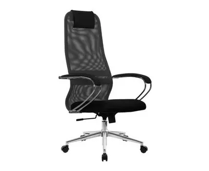 Кресло руководителя SU-B-8/подл.131/осн.009 (119/129, 70, Регулируемые по высоте, Серый, 67)