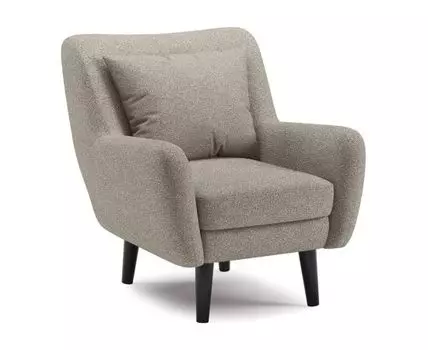 Кресло Шон (83, 83, Плоские пружины «змейка», Серый, 72)