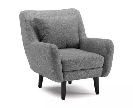 Кресло Шон (83, 83, Плоские пружины «змейка», Серый, 72)