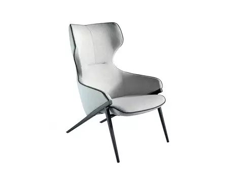 Кресло со стальной структурой