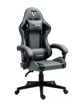 Кресло спортивное TopChairs Commander серо-черный