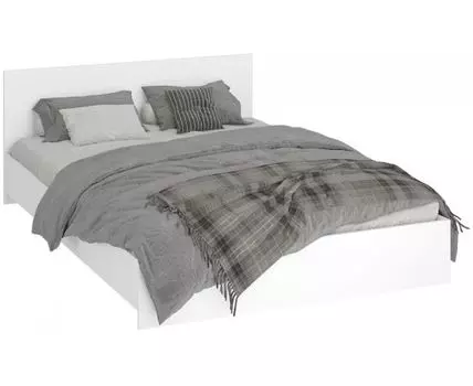 Кровать Адайн КР-140 140х200 белое дерево / белое дерево