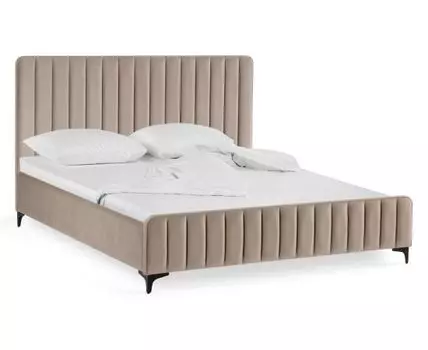 Кровать Амелия 160х200 без ПМ бежевая