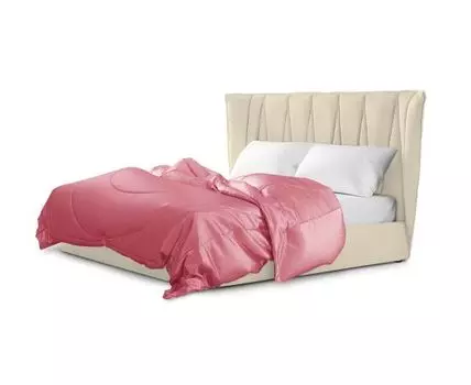 Кровать Ананке (Велюр, Кремовый)