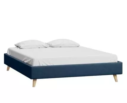 Кровать Бран-1 140 Velvet Navy Blue