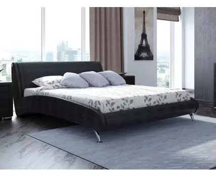 Кровать Corso-2 (190, Экокожа, Экокожа, Нет, 200, Кайман черный, НМо-0621605)