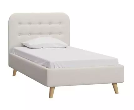 Кровать Динс 120 Bucle White