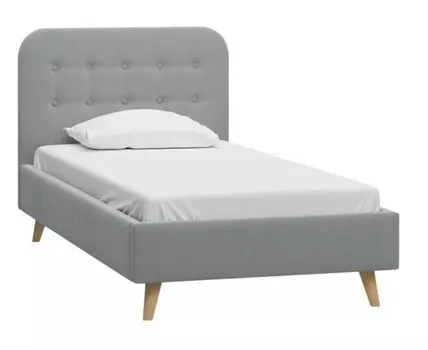 Кровать Динс 120 Velvet Silver