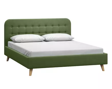 Кровать Динс 140 Velvet Olive