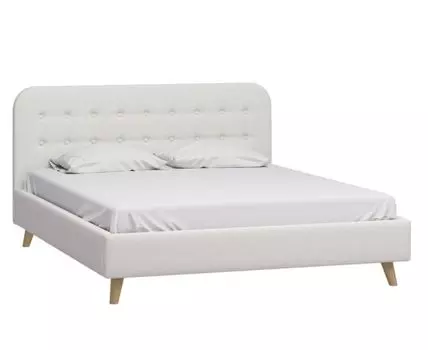 Кровать Динс 160 Bucle White