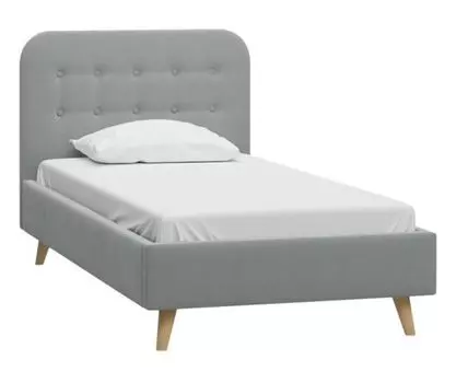 Кровать Динс 90 Velvet Silver