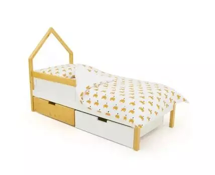 Кровать-домик мини Svogen дерево-белый (Белый)