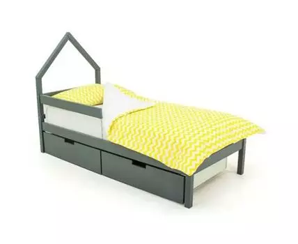 Кровать-домик мини Svogen графит (Серый)