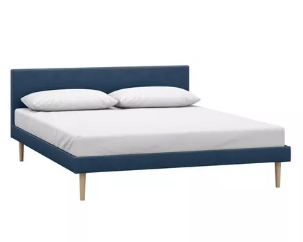 Кровать Гама 160 Velvet Navy Blue