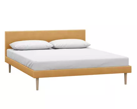 Кровать Гама 160 Velvet Wet sand