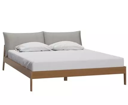 Кровать Эвелен-Walnut 140 Soft Grey
