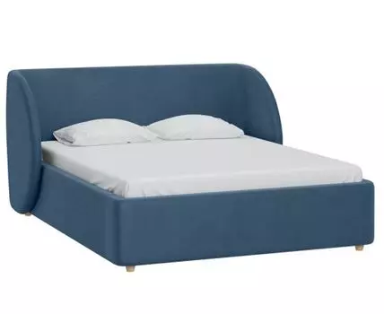 Кровать Юна 160 Barhat Navy Blue