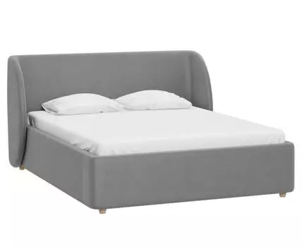 Кровать Юна 160 Barhat Silver