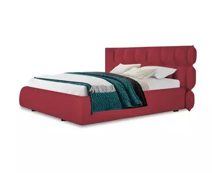 Кровать Кира (Текстиль, Красный)