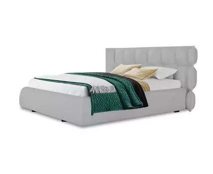 Кровать Кира (Текстиль, Серый)