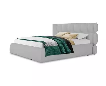 Кровать Кира (Текстиль, Серый)