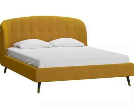 Кровать Льери 180 Velvet Mustard