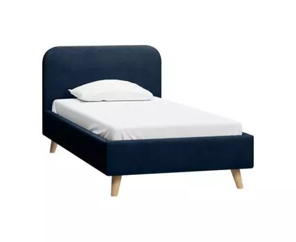 Кровать Лайтси 120 Velvet Navy Blue