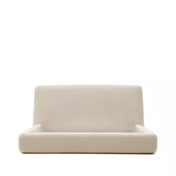 Кровать Martina со съемным бежевым чехлом из ткани букле под матрас 160 х 200 см