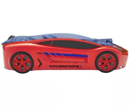 Кровать-машина Родстер БМВ (49, 185, С подсветкой дна, Односпальные, Кровати-машинки, Красный, 105)