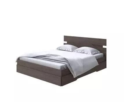 Кровать Milton (ЛДСП Дуб Венге + Дуб Шамони) 80x190 (190, Нет, 180, Ясень Шимо Темный)