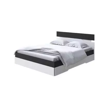 Кровать Milton (ЛДСП Дуб Венге + Дуб Шамони) 80x190 (190, Нет, 180, Черный/Белый)