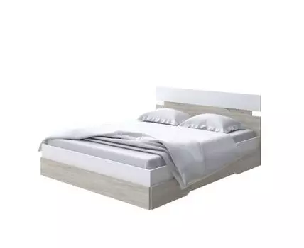 Кровать Milton (ЛДСП Дуб Венге + Дуб Шамони) 80x190 (190, Нет, 180, Белый/Ясень Шимо светлый)