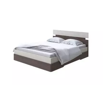 Кровать Milton (ЛДСП Дуб Венге + Дуб Шамони) 80x190 (190, Нет, 180, Дуб Шамони светлый/Ясень Шимо Темный)
