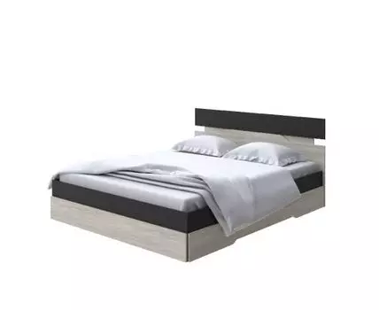Кровать Milton (ЛДСП Дуб Венге + Дуб Шамони) 80x190 (200, Нет, 180, Черный/Ясень Шимо Светлый)