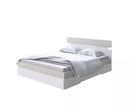 Кровать Milton (ЛДСП Дуб Венге + Дуб Шамони) 80x190 (190, Нет, 180, Дуб Шамони светлый/Белый)