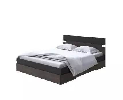 Кровать Milton (ЛДСП Дуб Венге + Дуб Шамони) 80x190 (200, Нет, 180, Черный/Дуб Кантербери)