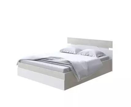 Кровать Milton с подъемным механизмом (ЛДСП Дуб Венге + Дуб Шамони) 80x190 (190, Нет, 160, Дуб Шамони светлый/Белый)