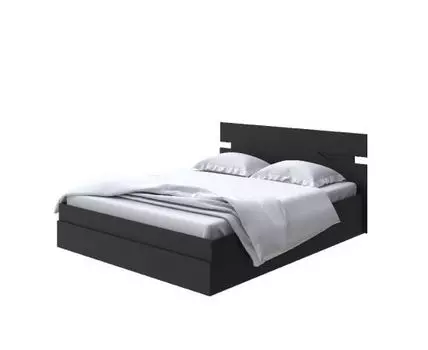 Кровать Milton с подъемным механизмом (ЛДСП Дуб Венге + Дуб Шамони) 80x190 (190, Нет, 180, Черный)